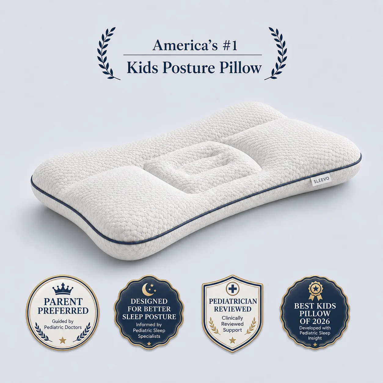 Sleevo Posture Kids Pillow sizing overview